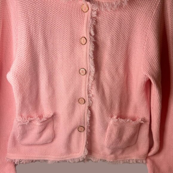 Soft Pink Knit Cardigan Washington💐 - Picture 3 of 4